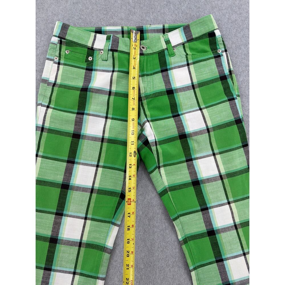 Loudmouth Women’s Green Plaid Golf Pants Cotton Statement Preppy Y2K Size 6 - Picture 4 of 8